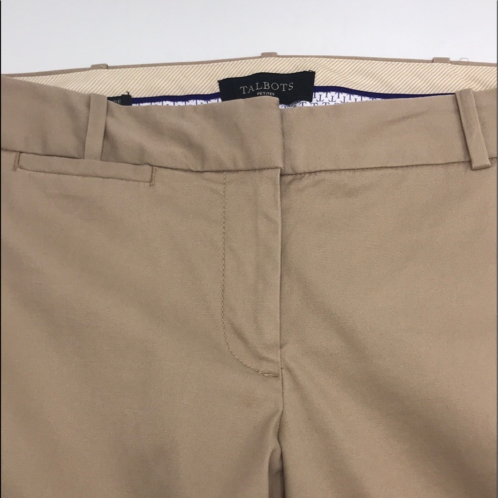 TALBOTS Signature Tan Cropped Pants
